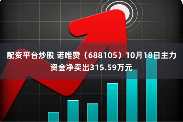 配资平台炒股 诺唯赞（688105）10月18日主力资金净卖出315.59万元